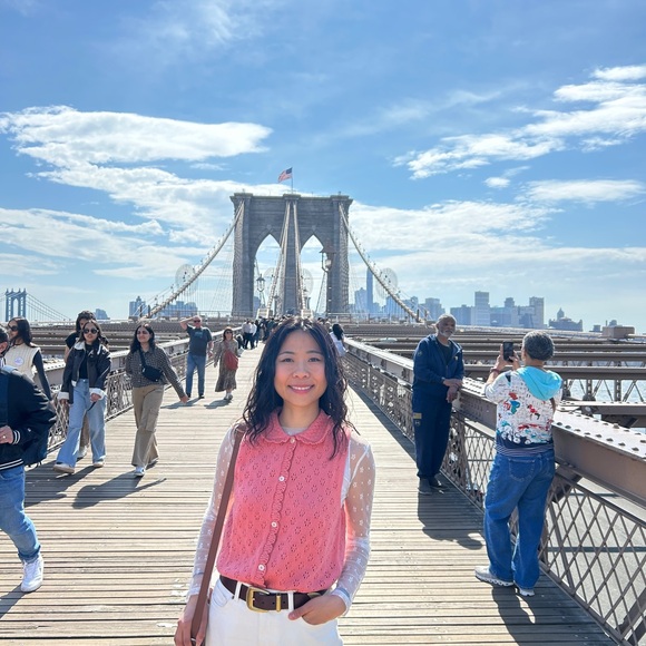 Zara Coral Knit Button-Up Vest - Picture 4 of 4